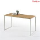 میز مبلمان مبلمان مدرن سفید، مستطیل شکل چوب مدرن چوب قاب فولادی مقاوم