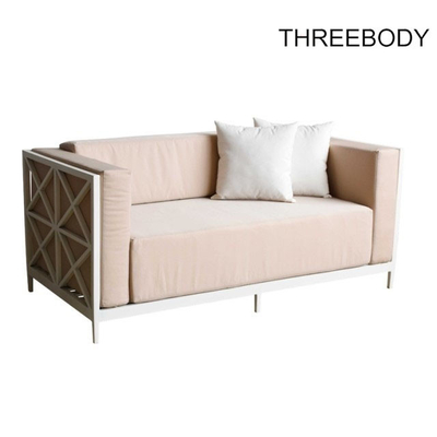 Custom Outdoor Garden Furniture 2 Seater Coffee Tea Sofa Set 175 * 89 * 76 cm