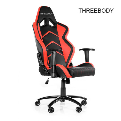 Swivel red black gaming chair mobile , Commercial  race car computer chair