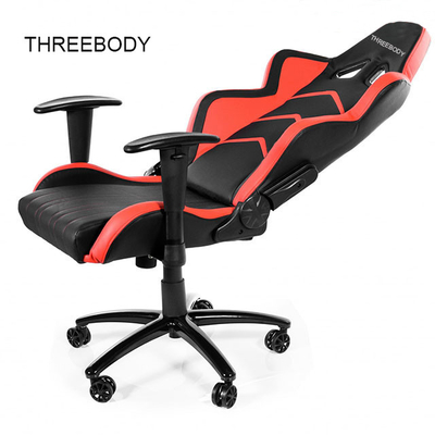 Swivel red black gaming chair mobile , Commercial  race car computer chair