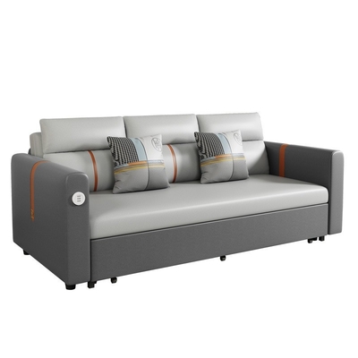 Jieshun Furniture Dual-Purpose Living Room Multi-Functional Foldable Fabric Sofa Bed