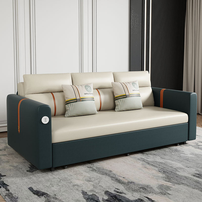 Jieshun Furniture Dual-Purpose Living Room Multi-Functional Foldable Fabric Sofa Bed