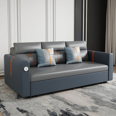 Jieshun Furniture Dual-Purpose Living Room Multi-Functional Foldable Fabric Sofa Bed