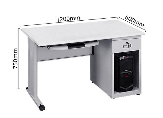 Xinlongfei Steel Iron 1.2m Financial Computer Desk With Drawer