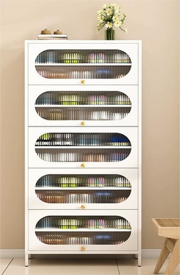 Large Capacity Dust-Proof Multi-Layer Steel Shoe Storage Cabinet For Home Entrance, Home Exterior Door, Elevator Aisle