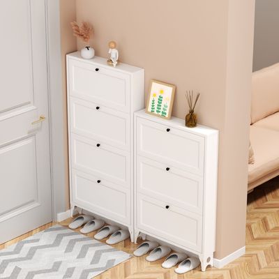 کابینت کفش ساده و بسیار نازک با ظرفیت بزرگ فولادی برای ورودی خانه، درب خارجی، راهرو آسانسور