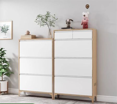 کابینت ذخیره کفش ساده چند لایه ای با ظرفیت بزرگ فولادی برای ورودی خانه، درب خارجی، راهرو آسانسور