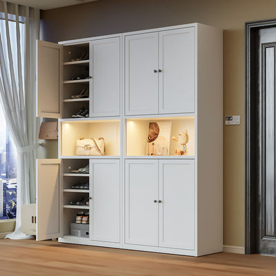 کابینت کفش فولادی ضد گرد و غبار چند لایه با ظرفیت بزرگ برای ورودی خانه، درب خارجی خانه، راهرو آسانسور